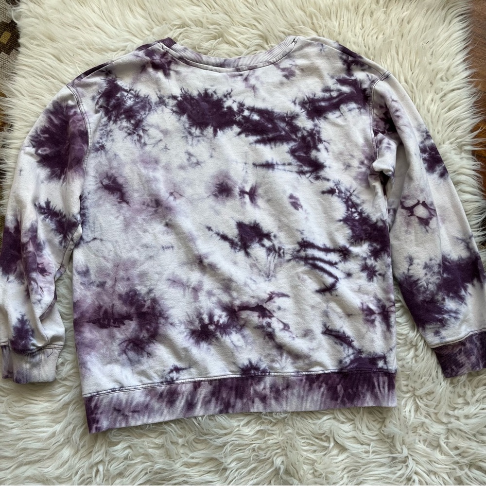 MTV purple tie dye sweatshirt size XLarge - Picture 2 of 6